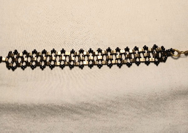 Miyuki Tela and seed bead weaved patterns