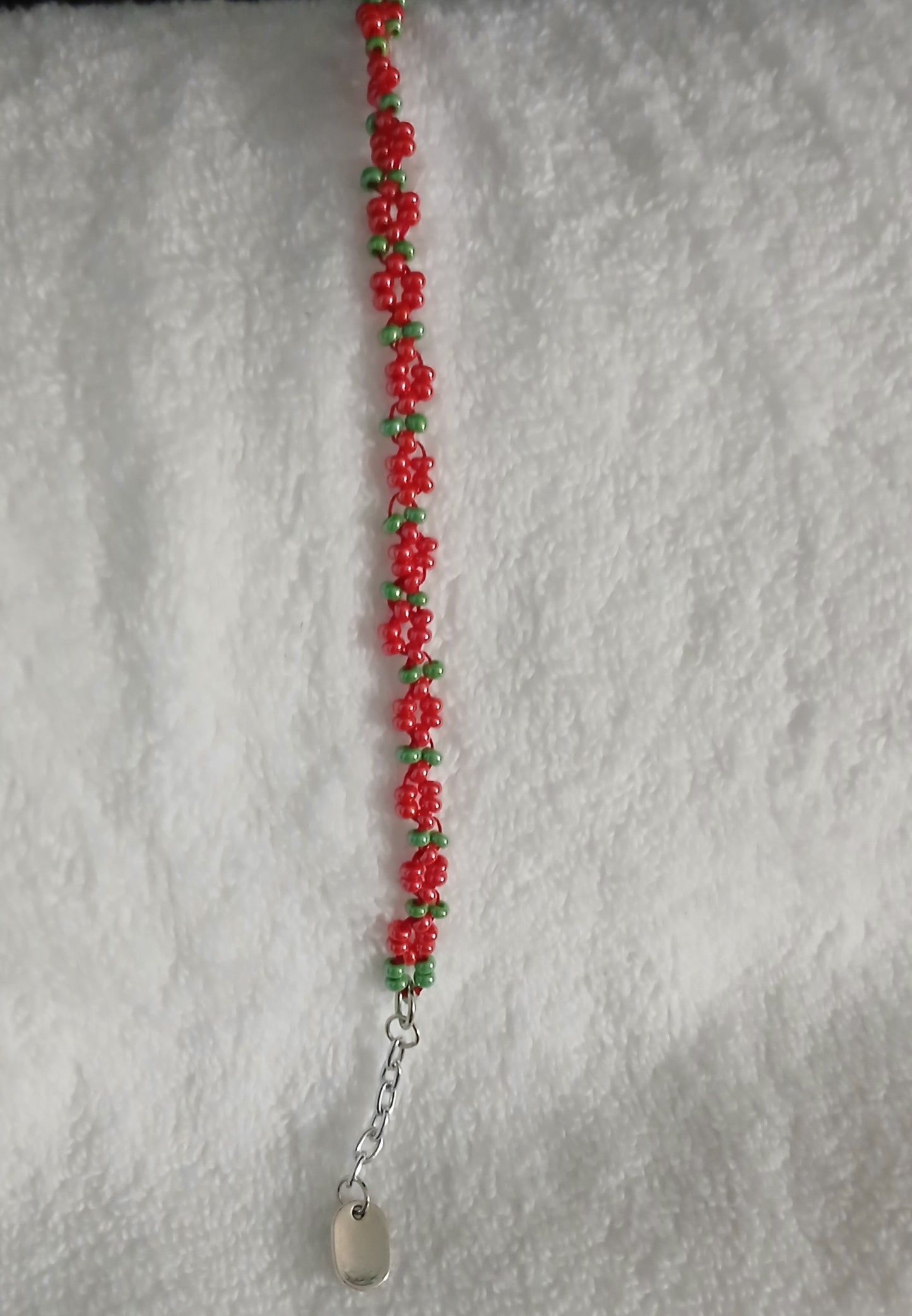 Seed bead floral bracelets