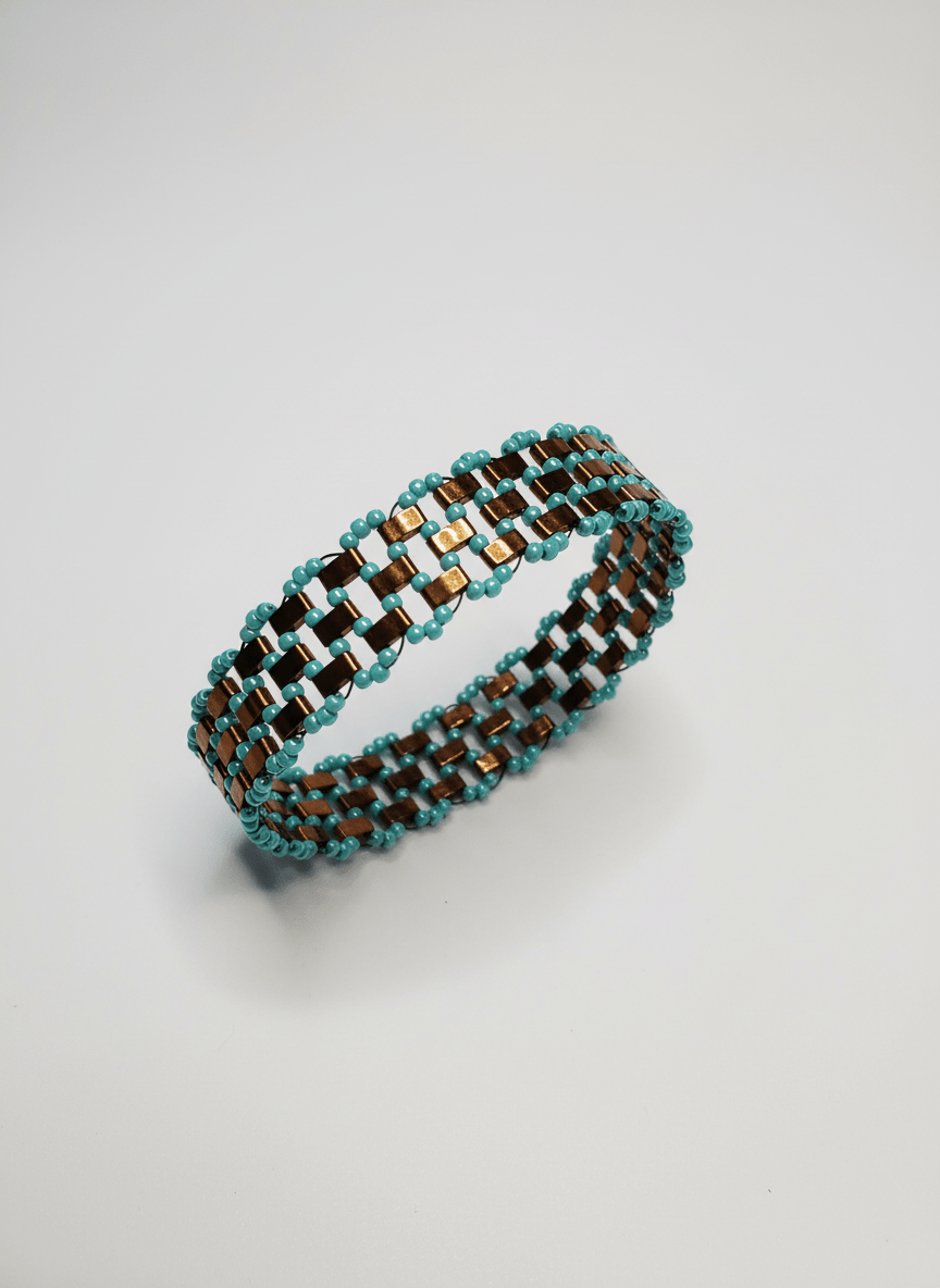 Miyuki Tila and seed beads