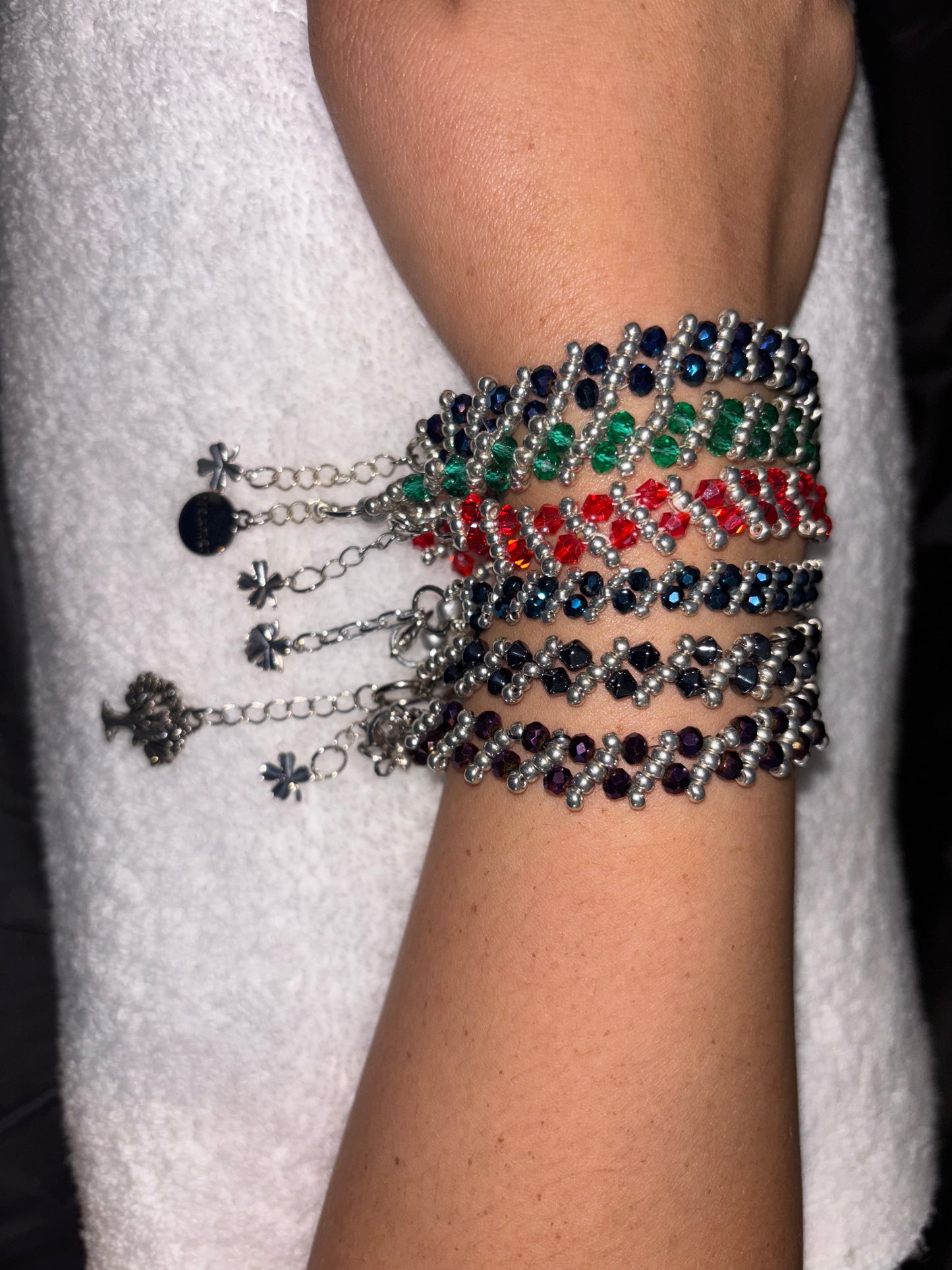 Seed Beaded Tennis Bracelet