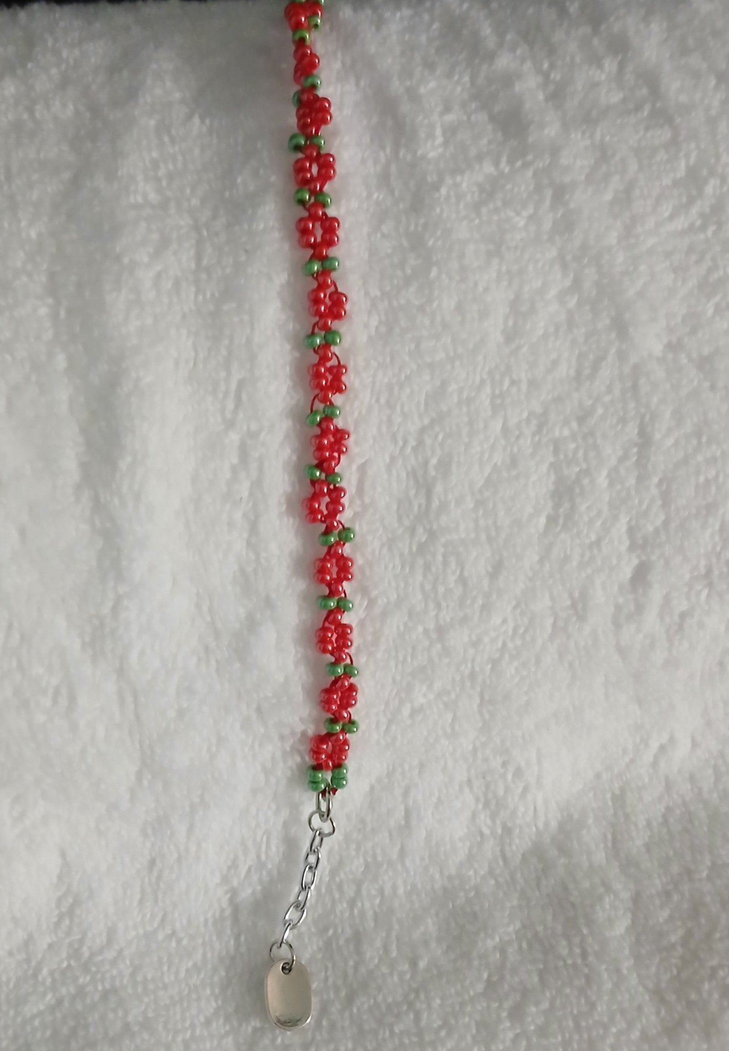 Seed bead floral bracelets